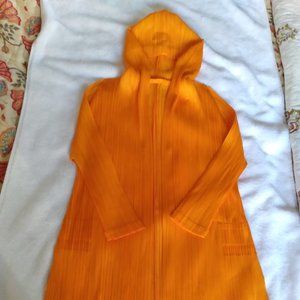 PLEATS PLEASE Gold Long Sleeve Hoodie Sweater